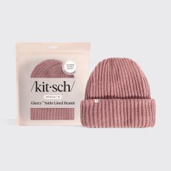 Glazey™ Satin-Lined Beanie in Blush