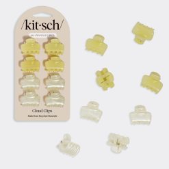 Pearlized Cream & Butter Yellow Jelly Cloud Clips - Mini